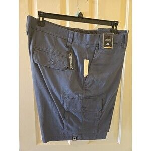 Roundtree & Yorke Performance Shorts Big Man 44 x 9" Blue Cargo Easy Care NWT